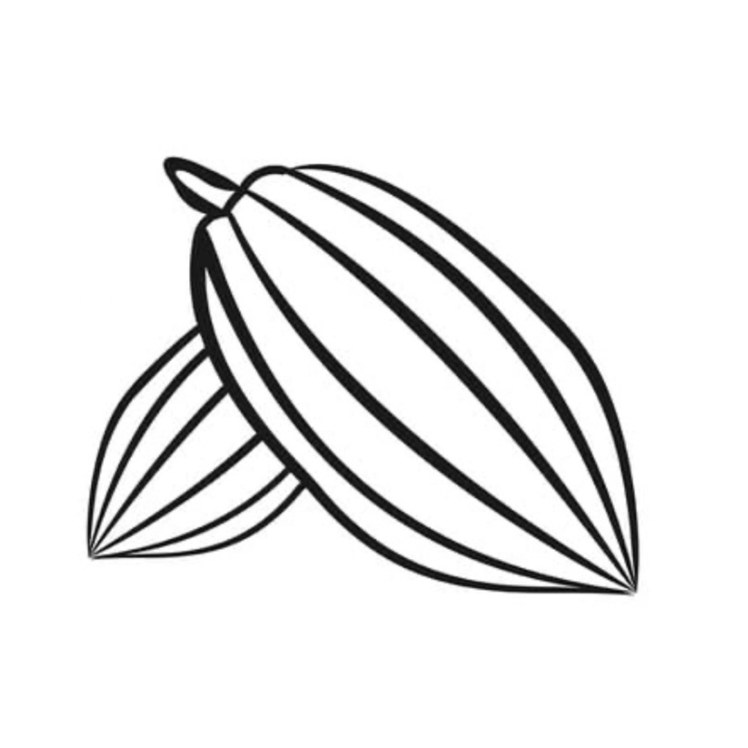 Cocoa Pods Stamp - 25mm