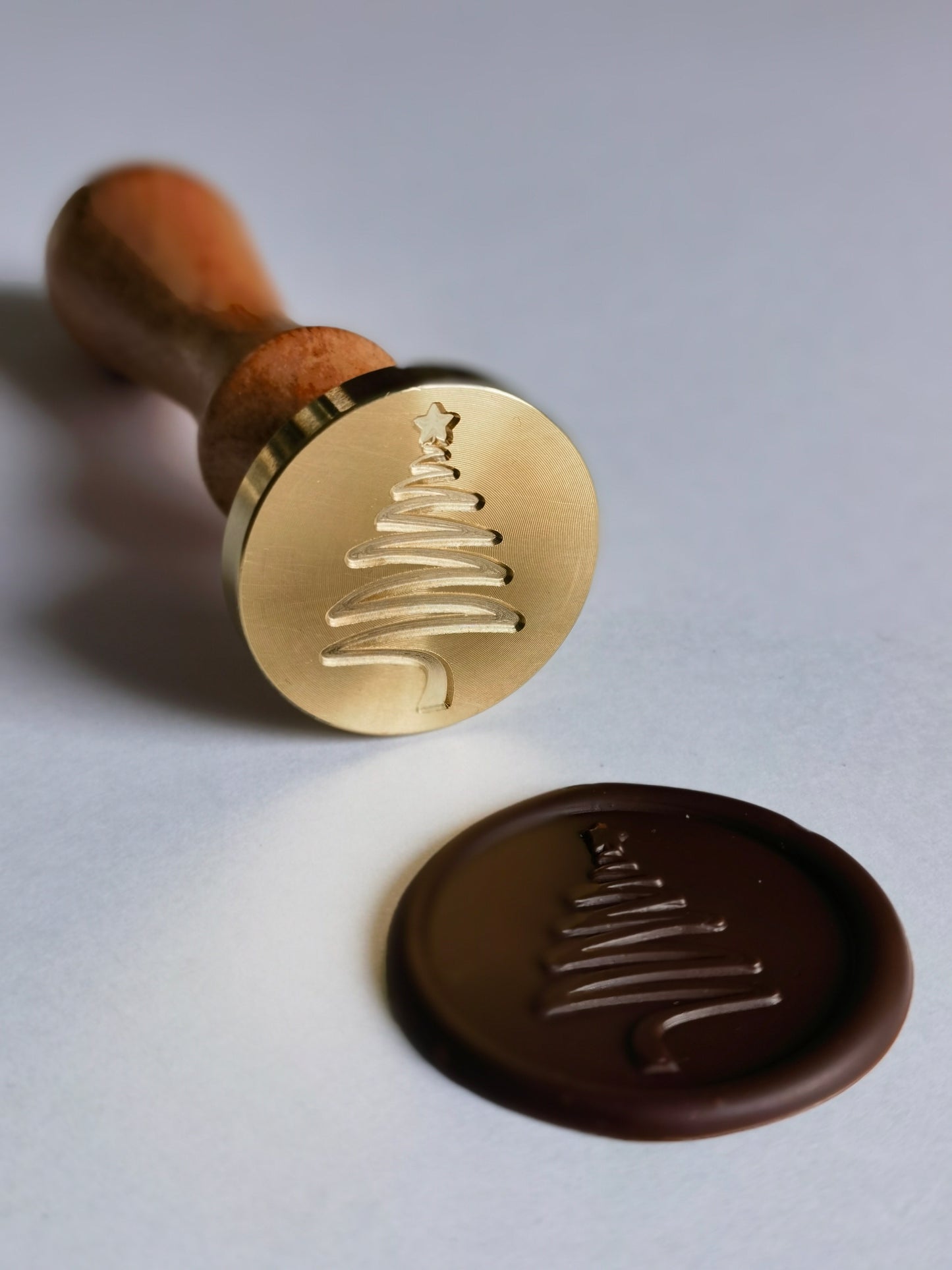 Christmas Tree Stamp - 30mm